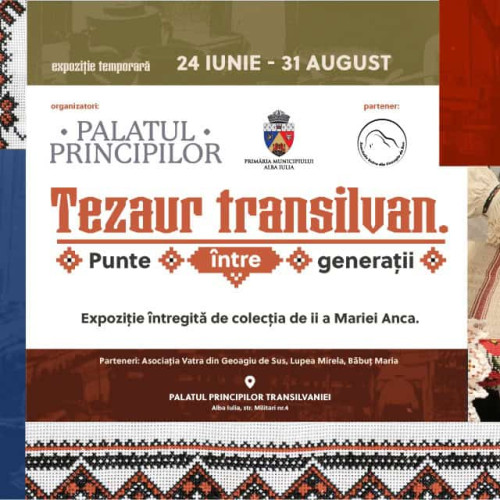 expozitie temporara la palatul principilor transilvaniei: "tezaur transilvan – punte intre generatii"