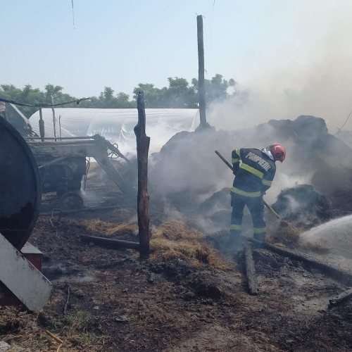 Incendiu serios într-o gospodărie din localitatea Loturi, comuna Manoleasa