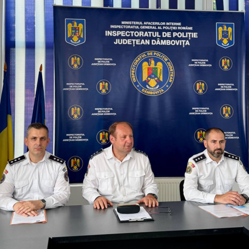 Activitățile Inspectoratului de Poliție Dâmbovița în primele cinci luni ale anului 2025, pe trei domenii avizate pentru siguranța comunității
