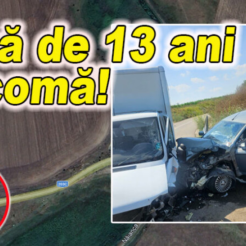accident grav pe drumurile județene din mihăilești. o fată de 13 ani, pasageră într-un autoturism, se află în stare gravă, fiind intubată și în comă, anunță sursele locale. La volanul mașinii se afla un tânăr de 18 ani, cu puțină experiență la volan. În accident au fost implicați și alți doi tineri de 18 ani, un alt pasager și șoferul, toți din satul Margineanu, conform buzoienii.ro.