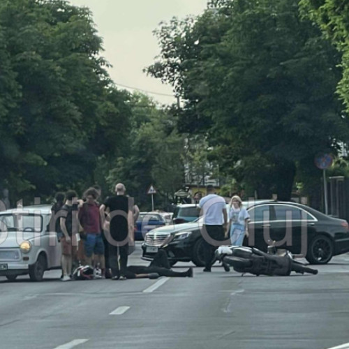 accident pe strada septimiu albini din cluj-napoca