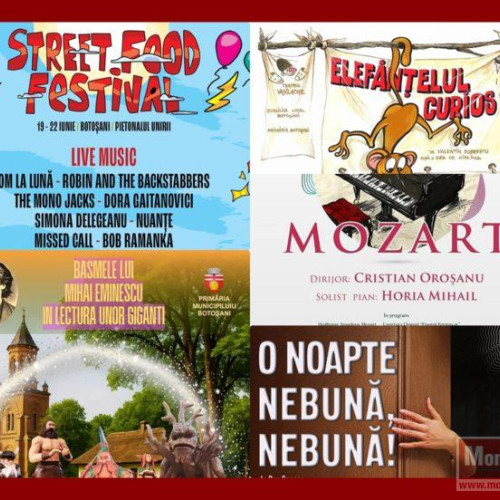 Weekend plin de evenimente culturale și artistice la Botoșani