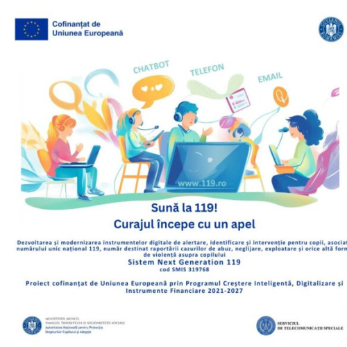 proiect de modernizare a serviciului 119 pentru copii