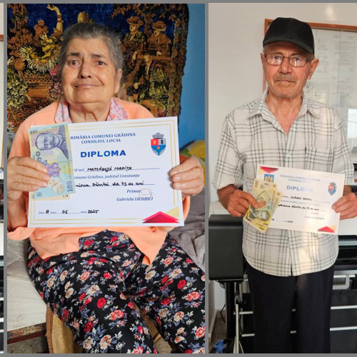 Cetățeni ai comunei au fost recompensați de administrația locală pentru diverse vârste și realizări