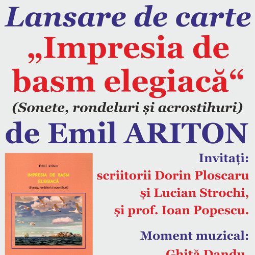 Lansare de carte la Biblioteca Județeană "G.T. Kirileanu" Neamț