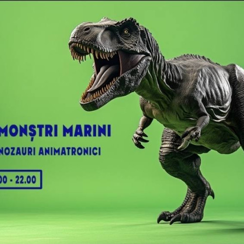 expozitie impresionanta cu dinozauri și monștri marini la shopping city ploiești
