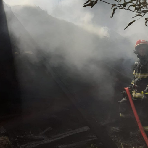 Incendiu de amploare într-o gospodărie din Alunisu