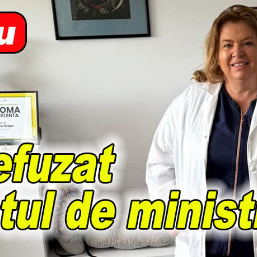 Carmen Orban refuză postul de ministru al Sănătății
