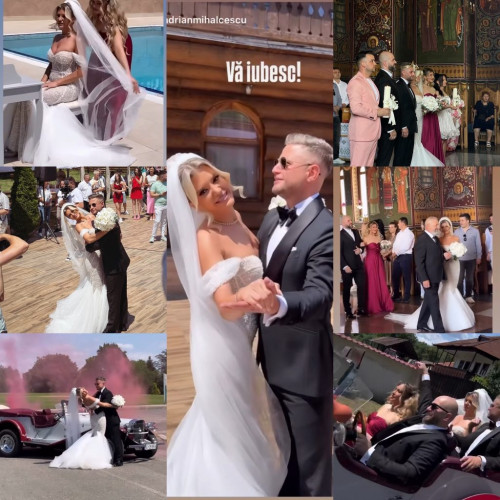 Targu Jiu, weekend plin de emoții și eleganță la nunta unui cuplu