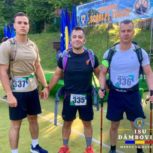 pompieri damboviteni la concursul „scari pe toaca” în neamt