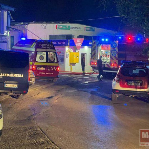 Incendiu la service-ul auto Lux-Auto din Botoșani