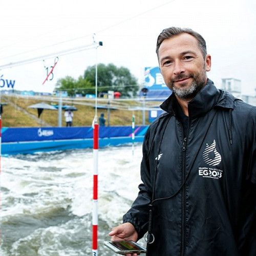 Ionuț Stancovici din Sătmar, membru în comitetul de organizare al probei de caiac slalom la Jocurile Europene din Cracovia