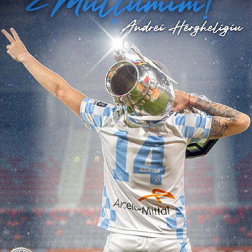 Corvinul Hunedoara anunță despărțirea de Andrei Hergheligiu după patru ani de colaborare