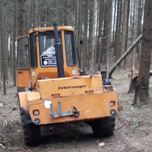 TAF folosit la tăiere ilegală de lemn, confiscat de polițiști FOTO