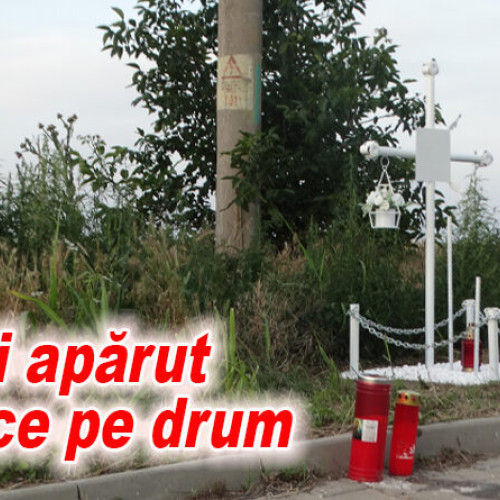 O cruce nouă a fost montată pe un drum din Buzău