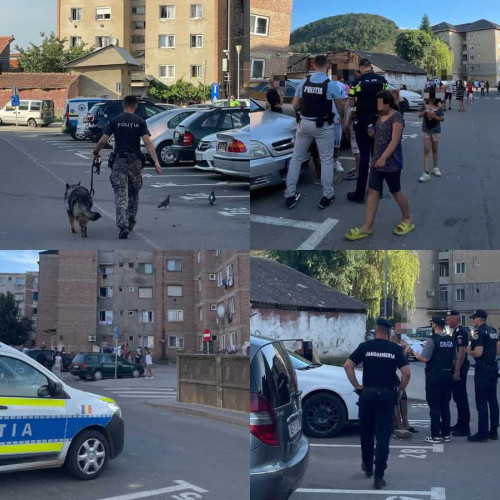 Acțiune de prevenție a poliției în Cugir în seara zilei de 23 iunie 2025