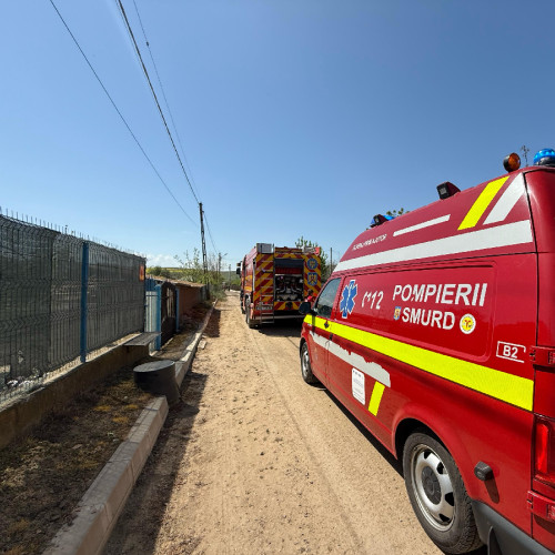 Incendiu de vegetație în județul Constanța