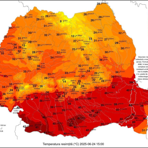 Vreme extrem de caldă în județul Dâmbovița și în alte zone ale țării