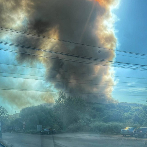 Incendiu la groapa de gunoi din Aninoasa, localnicii avertizați prin RO-Alert