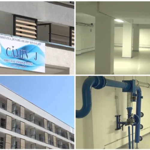 Camin studențesc nou construit în Galați cu adăpost subteran pentru siguranță
