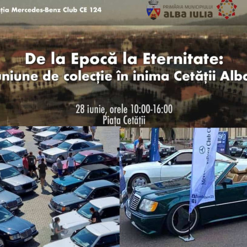 Eveniment de colecție dedicat pasionaților de mașini clasice, organizat în Alba Iulia