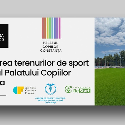 inaugurarea terenurilor de sport de la palatul copiilor din constanța