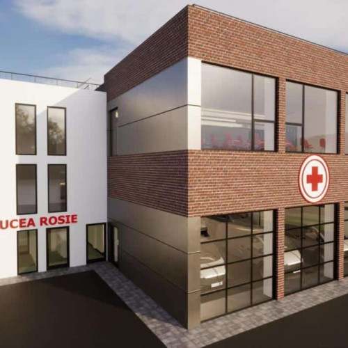 Crucia Roşie Alba inaugurează noul sediu pentru serviciul de ambulanţă