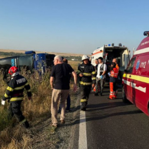 accident grav în județul constanța: autocar răsturnat și plan roșu de intervenție