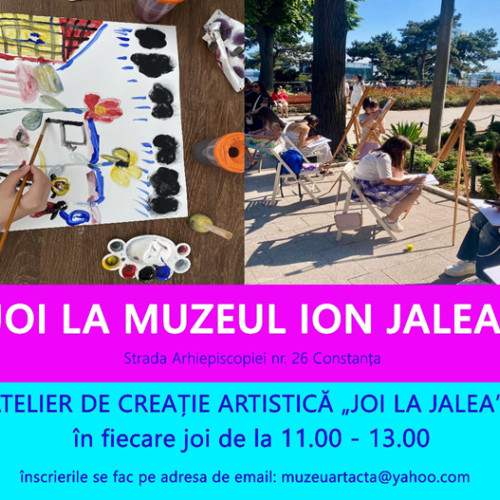 atelier de creație artistică la muzeul Ion Jalea din Constanța