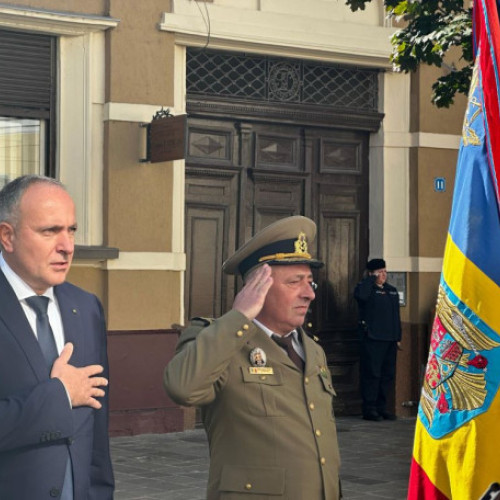 Ceremonie de Ziua Drapelului Național la Oradea