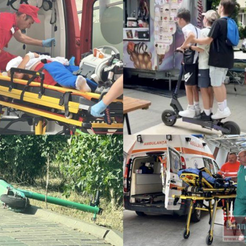 Val de accidente grave cauzate de trotinete electrice în Botoșani