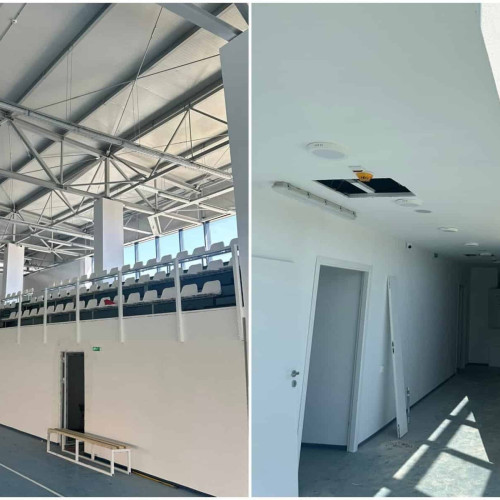 Sala de sport nouă din școala gimnazială din comuna Spriing, pe cale de a fi inaugurată, atrage atenția locuitorilor, anunță primarul Iulia Stănilă.