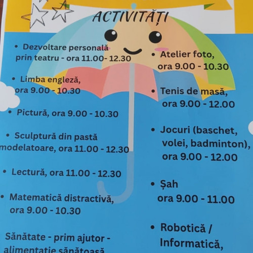 școala gimnazială nr. 26 Galați deschide porțile pentru școala de vară