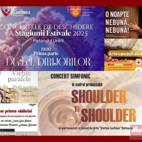 Weekend plin de evenimente artistice și culturale în Botoșani