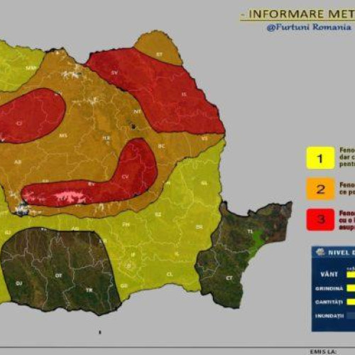 Avertizare meteo pentru județul Botoșani și întreaga regiune