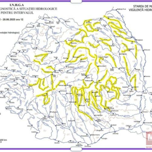 Alertă de inundații pe râurile Siret și Jijia