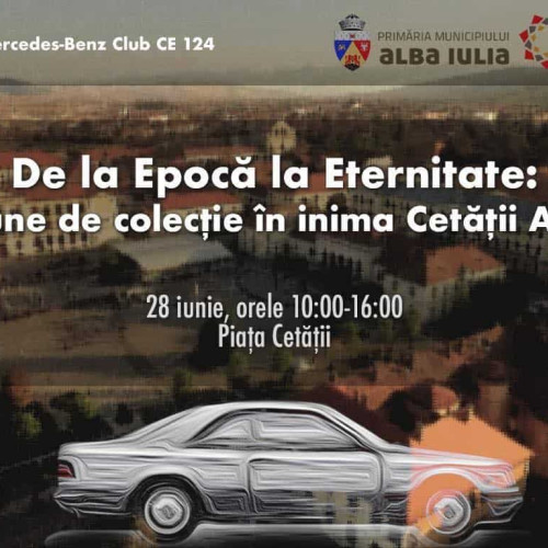 expozitie cu masini Mercedes-Benz de colectie, la Alba Iulia