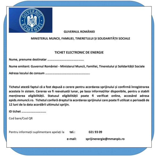 Guvernul a aprobat acordarea de vouchere de 50 de lei lunar pentru plata facturilor la energie electrică
