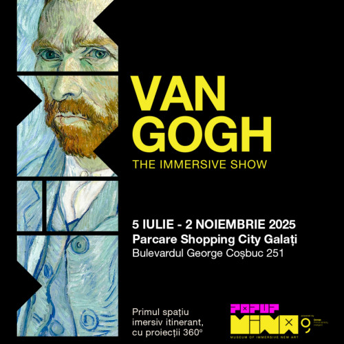 tractarea muzeului imersiv MINA Pop-Up în Galați între iulie și noiembrie 2025