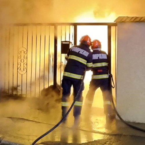 Incendiu într-o casă din Constanța