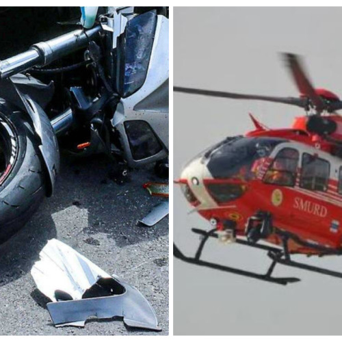 Accident rutier în Boldut, Cluj: motociclist rănit ușor