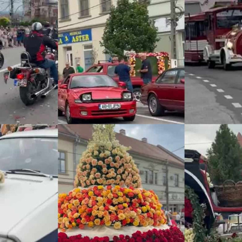 parada rozelor a început sâmbătă în aiud pentru a marca sfârșitul săptămanii florilor