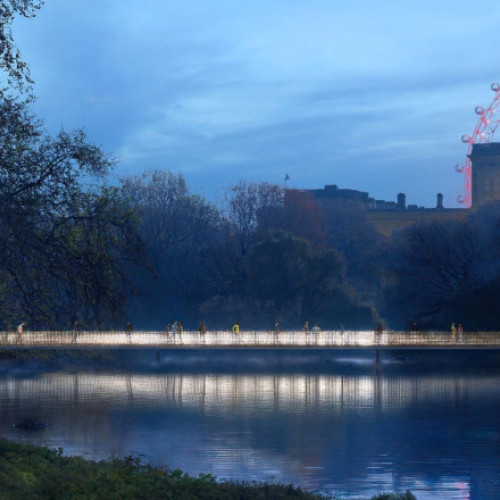 monument dedicat reginei elisabeta a ii-a din parcul st. james din londra va include un pod de sticla
