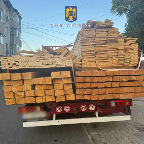 Autoritate în atenție: lemne ilegal transportate depistate pe strada Nicolae Titulescu