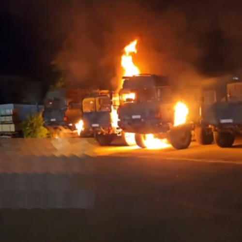 Incendiu asupra camioanelor ale armatei germane la Erfurt, anchetă privind posibil sabotage rusesc