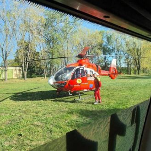 copil de 13 ani transportat de urgență cu elicopterul SMURD după un accident de trotină