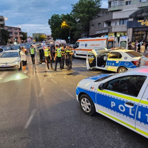 accident rutier în constanța în timpul unei misiuni de poliție