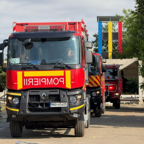 departament pentru situații de urgență participă la un program european pentru stingerea incendiilor de pădure în Franța