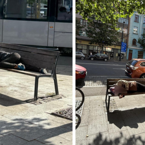 Clujenii solicită soluționarea problemei persoanelor fără adăpost din zona gării