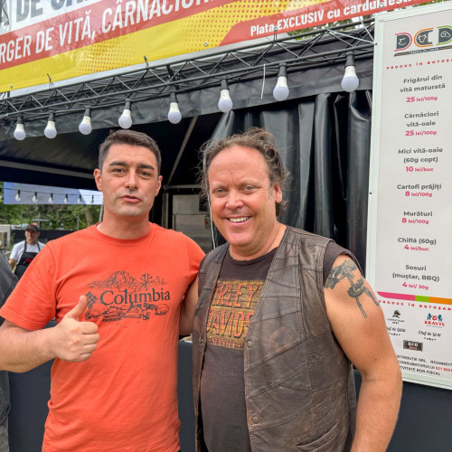 Charlie Ottley, impresionat de delicatesele din Botoșani la cel mai mare festival de BBQ din Europa